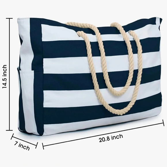 Beach Bags Waterproof Tote with Zipper nwt - Picture 6 of 10